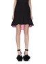 Main View - Click To Enlarge - ALEXANDER MCQUEEN - Panelled pleated hem skirt