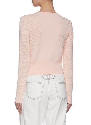 Back View - Click To Enlarge - ALEXANDER MCQUEEN - Dot Sleeve Cardigan