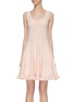 Main View - Click To Enlarge - ALEXANDER MCQUEEN - Cut out ruffle hem dress