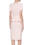 Back View - Click To Enlarge - ALEXANDER MCQUEEN - Asymmetric ruffle tailored dress