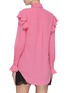 Back View - Click To Enlarge - ALEXANDER MCQUEEN - Ruffle georgette shirt