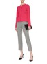 Figure View - Click To Enlarge - ALEXANDER MCQUEEN - Stretch rib knit cardigan