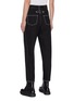 Back View - Click To Enlarge - ALEXANDER MCQUEEN - Contrast stitch straight leg denim pants