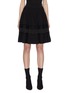 Main View - Click To Enlarge - ALEXANDER MCQUEEN - Lace panel flared skirt