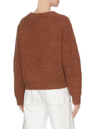 Back View - Click To Enlarge - ACNE STUDIOS - Rib knit round neck sweater