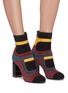 Figure View - Click To Enlarge - PIERRE HARDY - 'Machina' suede patchwork ankle boots