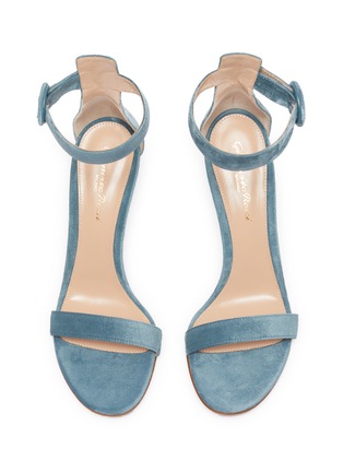 Detail View - Click To Enlarge - GIANVITO ROSSI - 'Portofino 85' ankle strap suede sandals