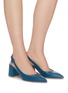 Figure View - Click To Enlarge - GIANVITO ROSSI - 'Amee' leather slingback pumps