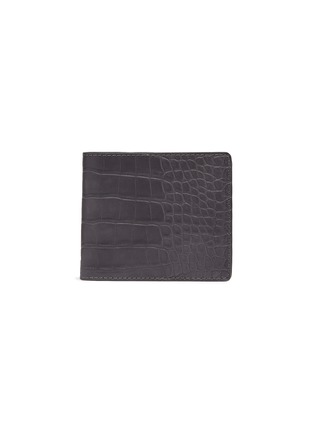 Main View - Click To Enlarge - JEAN ROUSSEAU - 'Hipster' alligator leather bi fold wallet