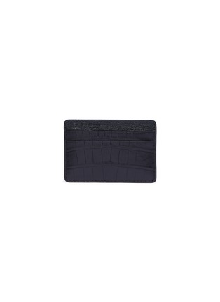 Main View - Click To Enlarge - JEAN ROUSSEAU - Essentialism' alligator leather slim cardholder