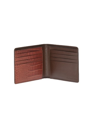 Figure View - Click To Enlarge - JEAN ROUSSEAU - 'Hipster' alligator leather bi fold wallet