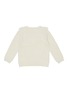 Figure View - Click To Enlarge - BONTON - Kids ruffle knit alpaca blend sweater