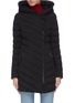 Main View - Click To Enlarge - MACKAGE - 'Nadine' asymmetric zip hooded puffer jacket