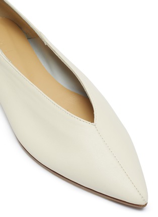Detail View - Click To Enlarge - AEYDE - 'Moa' choked-up leather flats