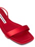 Detail View - Click To Enlarge - ALEXANDER WANG - Fold up satin sandals
