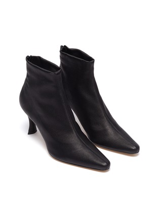 Detail View - Click To Enlarge - BY FAR - 'Stevie' stretch leather ankle boots