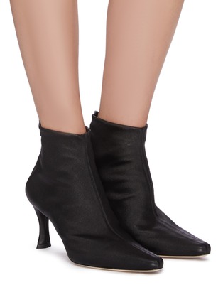 Figure View - Click To Enlarge - BY FAR - 'Stevie' stretch leather ankle boots