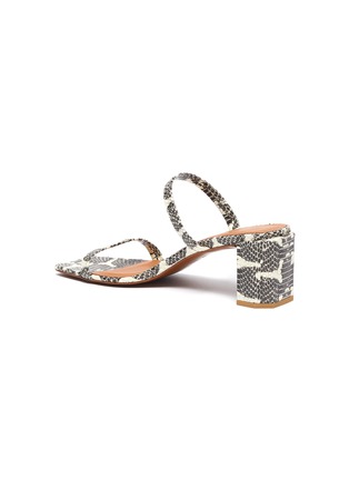  - BY FAR - 'Tanya' snake embossed leather sandals