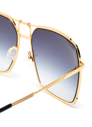 Detail View - Click To Enlarge - MATTHEW WILLIAMSON - Square metal frame sunglasses