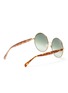 Figure View - Click To Enlarge - MATTHEW WILLIAMSON - Round metal frame tortoiseshell effect temples sunglasses