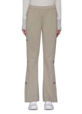 Main View - Click To Enlarge - ADIDAS BY STELLA MCCARTNEY - Logo print outseam flare track pants