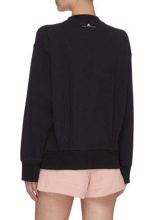Back View - Click To Enlarge - ADIDAS BY STELLA MCCARTNEY - 'Ess' logo print patch panelled sweatshirt