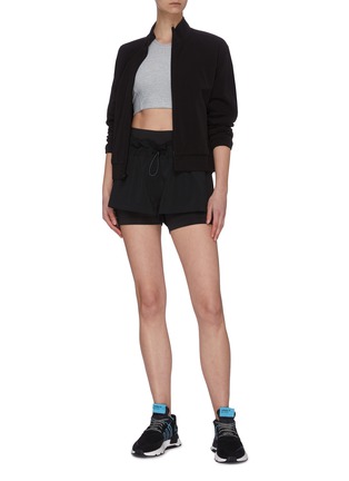 Figure View - Click To Enlarge - ADIDAS BY STELLA MCCARTNEY - Performance waistband shorts