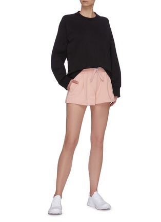 Figure View - Click To Enlarge - ADIDAS BY STELLA MCCARTNEY - 'Ess' sweat shorts