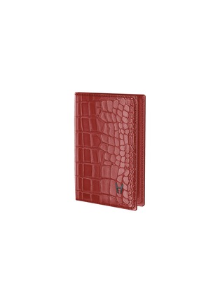 Main View - Click To Enlarge - HADORO PARIS - Bluetooth tracklable alligator passport cover
