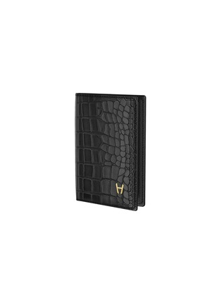 Main View - Click To Enlarge - HADORO PARIS - Bluetooth trackable alligator passport cover