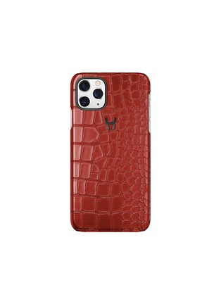 Main View - Click To Enlarge - HADORO PARIS - iPhone 11 Pro Max alligator leather case