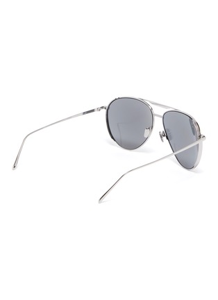 Figure View - Click To Enlarge - LINDA FARROW - Metal frame aviator sunglasses