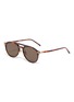 Main View - Click To Enlarge - LINDA FARROW - Tortoiseshell Acetate Frame Sunglasses
