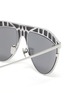 Detail View - Click To Enlarge - LINDA FARROW - 'Huston' Metal Frame Aviator Sunglasses
