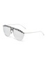 Main View - Click To Enlarge - LINDA FARROW - 'Huston' Metal Frame Aviator Sunglasses