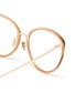 Detail View - Click To Enlarge - LINDA FARROW - Acetate frame tobacco cateye optical glasses