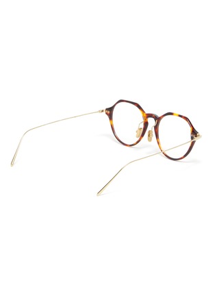 Figure View - Click To Enlarge - LINDA FARROW - D-shape tortoiseshell acetate frame optical glasses