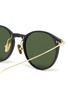 Detail View - Click To Enlarge - LINDA FARROW - Acetate Horn Rimmed Sunglasses