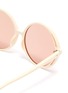 Detail View - Click To Enlarge - LINDA FARROW - Acetate round frame sunglasses