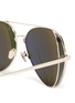 Detail View - Click To Enlarge - LINDA FARROW - Metal Aviator Frame Sunglasses