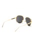 Figure View - Click To Enlarge - LINDA FARROW - Metal frame aviator sunglasses