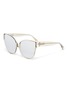 Main View - Click To Enlarge - LINDA FARROW - Acetate Frame Cateye Sunglasses
