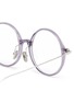 Detail View - Click To Enlarge - LINDA FARROW - Acetate Frame Round Optical Glasses