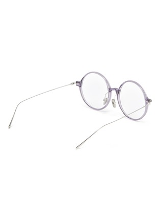 Figure View - Click To Enlarge - LINDA FARROW - Acetate Frame Round Optical Glasses