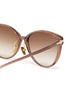 Detail View - Click To Enlarge - LINDA FARROW - Acetate Frame Cateye Sunglasses