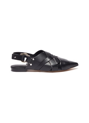 Main View - Click To Enlarge - 3.1 PHILLIP LIM - 'Deanna' woven slingback leather flats