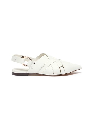 Main View - Click To Enlarge - 3.1 PHILLIP LIM - 'Deanna' woven slingback leather flats