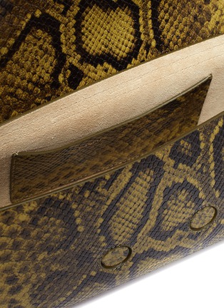 Detail View - Click To Enlarge - WANDLER - 'Georgia' snake embossed leather baguette bag