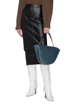 Front View - Click To Enlarge - WANDLER - 'Hortensia' medium leather shoulder bag