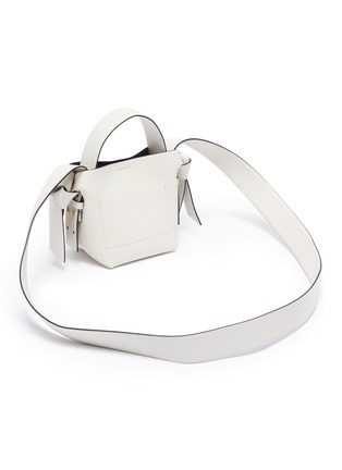 Detail View - Click To Enlarge - ACNE STUDIOS - Knot side micro leather shoulder bag